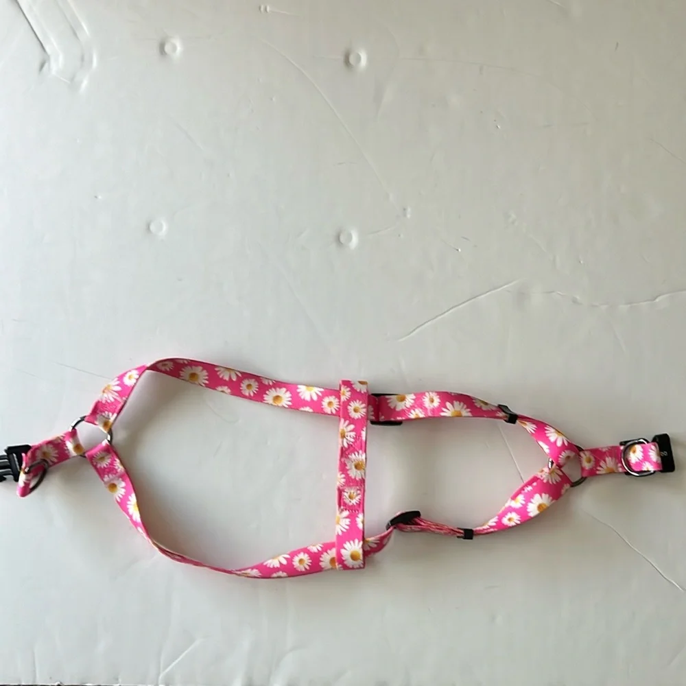 QQPets Pink Daisy Patterned Harness